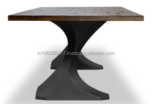 Mesa de comedor de madera maciza de alta calidad, entrada de lujo moderna, sala de estar, plegable, duradera, Color personalizado, venta al por mayor, hogar - Product Image 6