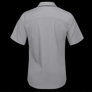 Camisas profesionales de trabajo de manga corta para mujer con logotipo bordado personalizado Uniforme de oficina Tops Fábrica de ropa corporativa - Product Image 5