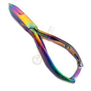 Coupe-ongles professionnel robuste en acier inoxydable à double usage Logo personnalisé finition dorée pour ongles incarnés doigts manucure - Product Image 3