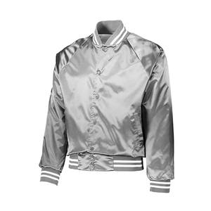 Chaqueta de satén transpirable con parche bordado Transpirable Sustaibale Vintage Collage Silk Varsity Jacket Lettermen - Product Image 1