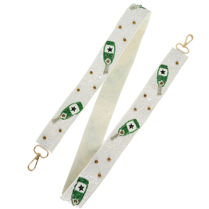 Sangle de sac de broderie perlée de haute qualité avec perles de rocaille Perles de rocaille faites à la main Sangle de sac à main Taille personnalisée et sangle de conception - Product Image 4