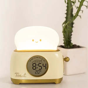 <b>Modern</b> Digital Alarm <b>Clock</b> in Breadboard Design Plastic Material with Temperature Feature - Product Image 3