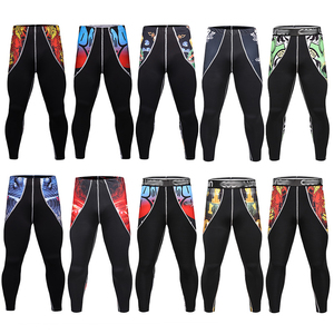 Vente en gros de leggings de compression longs pour hommes, pantalons de course à pied, de gymnastique/yoga pour hommes, vêtements de gym à séchage rapide, collants leggings pour hommes - Product Image 5