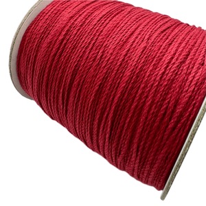 Cordon rouge fil ficelle cordon macramé Bracelet fil pour collier bricolage artisanat - Product Image 5