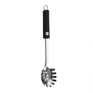 Ghidini Cipriano Serveur à spaghetti en acier inoxydable TWIST Chrome Noir Outils pour pâtes - Product Image 2
