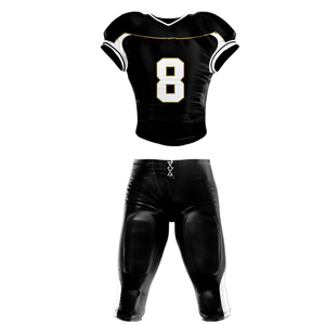 Ensemble d'uniformes de football américain unisexe Imprimé personnalisé Respirant Produit uniforme personnalisé de grande taille - Product Image 2