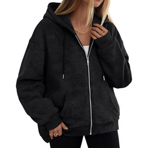 Sudaderas con capucha y cremallera con lavado ácido para hombre, ropa de calle de gran tamaño con logotipo personalizado, ropa deportiva, sudaderas con capucha y cremallera, precio al por mayor - Product Image 1