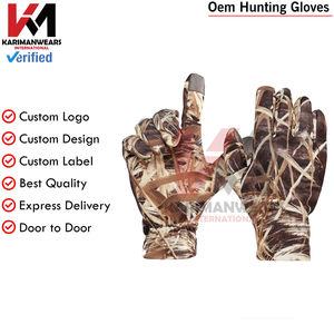 Gants de chasse légers camouflage pour hommes, durables et résistants aux intempéries, gants de chasse sauvage, personnalisation du logo, fournisseur d'usine - Product Image 2