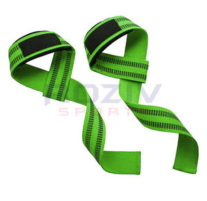 Sangles de musculation en néoprène robustes, écologiques, légères, extensibles, antidérapantes et réglables pour la musculation - Product Image 2