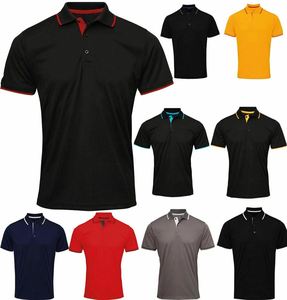 Polo à manches courtes personnalisé pour hommes T-shirt de golf en coton doux Vêtements de travail tissés avec logo brodé original - Product Image 1