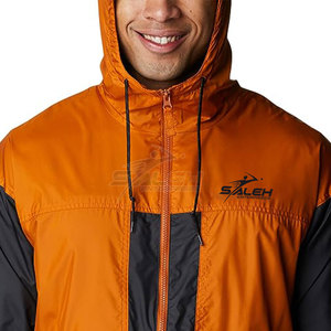 High Quality Lightweight Eco-Friendly Hooded <b>Canvas</b> Winter Windbreaker Bomber Jacket Front Logo Customized Waterproof Design - Product Image 6
