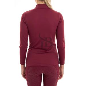 เสื้อขี่ม้าผู้หญิงแบบใหม่ขายส่ง เสื้อแข่งขี่ม้าแขนยาว ชุดแข่งขี่ม้าแบบไหล่ตก - Product Image 2