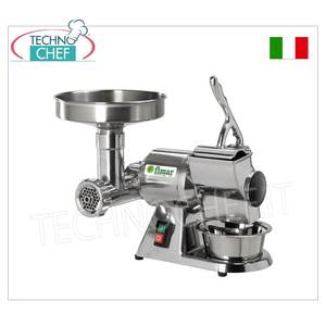 Fimar - <span class=keywords><strong>Hachoir</strong></span>-râpeur à <span class=keywords><strong>viande</strong></span> <span class=keywords><strong>semi</strong></span>-<span class=keywords><strong>professionnel</strong></span> de type 8 avec <span class=keywords><strong>hachoir</strong></span> à <span class=keywords><strong>viande</strong></span> amovible en aluminium - Product Image 1