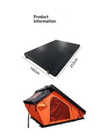 Tente de toit en aluminium, toile Oxford, coque rigide, imperméable, pliable, ventilation, double couche, installation rapide pour le camping en voiture