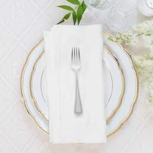 Eleganti 24 pezzi in metallo argento forchette da tavolo 18 cm martellate con Design lucido posate per ristoranti feste a casa - Product Image 3