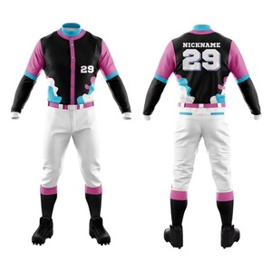 New Arrival Custom Logo Printed <b>Baseball</b> Uniforms Breathable Sportswear <b>Set</b> with Latest Design <b>Baseball</b> Uniform - Product Image 1