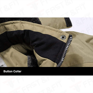 New Arrival Men Stand Collar and <b>Zipper</b> Style With Solid Color Men Soft Shell Jackets <b>for</b> <b>Sale</b> - Product Image 2