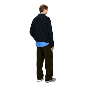 OEM Logo personnalisé avant col rond 100% laine hiver respirant pull à capuche pull tricoté pour hommes pour l'hiver vente en gros - Product Image 2