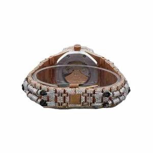 นาฬิกาข้อมือผู้ชายดีไซน์หัวกะโหลกฮิปฮอปสุดเท่ ประดับเพชรแล็บโกรว์ทรงกลมเจียระไนแบบบริลเลียนท์ ความใสระดับ VVS  พร้อมระบบกลไก - Product Image 2