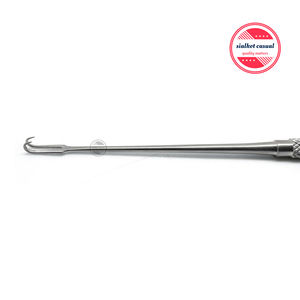 Double crochet de peau chirurgicale, dents tranchantes de 2mm, taille 6.25 ", rétracteur, base en acier inoxydable, Instruments chirurgicaux - Product Image 4