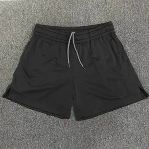Shorts décontractés pour hommes en toile 100 % coton, taille élastique, couleur unie, séchage rapide, respirants, avec cordon de serrage et poches, pour la gym - Product Image 6