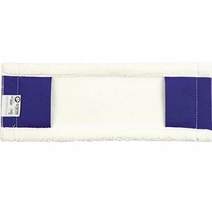 Recharge en microfibre pour balai plat avec poches 15x45 Grs. BLANC (carton de 12 pièces) HAUTE QUALITÉ ET LONGUE DURÉE - Product Image 1