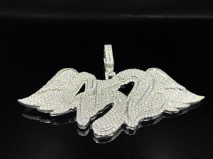 Pendentif en acier inoxydable personnalisé Hip Hop serti de diamants CZ glacés - Product Image 3