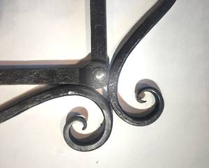 Cadre de miroir, en fer forgé forgé à la main. Unique, unique en son genre, - Product Image 6