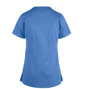 Vente en gros de gommages médicaux bleu ciel élégants uniformes d'hôpitaux gommages en coton accessoires d'allaitement - Product Image 5