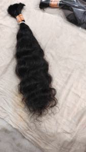 Visón crudo virgen templo indio sedoso tejido recto cutícula alineada 30 pulgadas Paquete de proveedor a granel onda Natural vietnamita HD Curl - Product Image 3