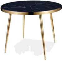 Mesa auxiliar de mármol redondo de acero inoxidable para dormitorio, Centro de lujo, moderna, Industrial, personalizada