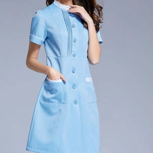 Ensembles d'uniformes d'allaitement pour femmes uniformes du personnel médical avec logo personnalisé robe jupe à récurer - Product Image 1