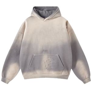 Tendance hommes lavage à l'acide sweats à capuche personnalisés pull surdimensionné décontracté à manches longues 100% coton polaire Vintage sweats à capuche hommes 2026 - Product Image 1