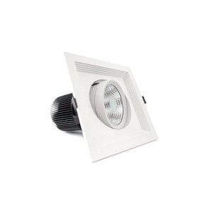 Faretto a LED da incasso 30W 220V, quadrato, bianco naturale, regolabile, con riflettore/faretto da incasso - Product Image 3
