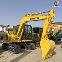 Excavatrice sur chenilles Komatsu PC60-8, 6 tonnes, compacte, hydraulique, d'occasion, petite excavatrice de construction japonaise