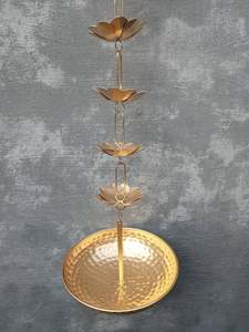 Classique Thème antique vendre piédestal en laiton pièce maîtresse taux raisonnable métal Festival Urli bols pour la maison - Product Image 3