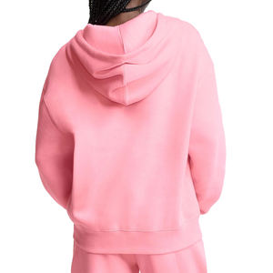 Chaqueta de Invierno Unisex con Capucha y Cremallera, Color Rosa Bubblegum, Forro Polar Sólido, con Logotipo Frontal Personalizado, Transpirable, Fabricante OEM/ODM - Product Image 4