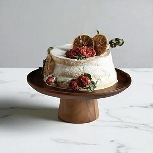 Export Quality Handmade Wooden Eco-Friendly Non-Stick <b>Cake</b> <b>Stand</b> <b>Set</b> for <b>Cake</b> Serving Used Birthday Parties Home Baking - Product Image 3
