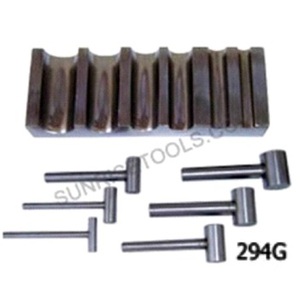 Bloque de formación con 6 punzones de martillo, herramientas de dapping, herramienta de joyería, uso de la empresa más baja de alta calidad para hacer herramientas profesionales calientes - Product Image 2