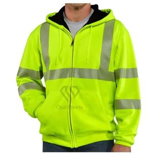 Chaqueta de trabajo de invierno de alta visibilidad para hombre con características de seguridad ajustables de alta visibilidad, chaqueta con cintas reflectantes de seguridad transpirable - Product Image 1