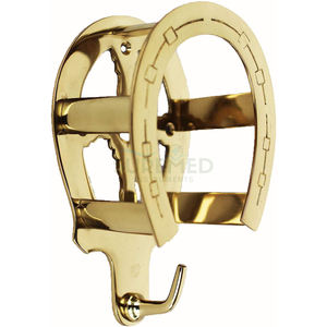 Soporte de Pared para Bridas de Caballo, de Latón de Lujo, Resistente, Dorado, para Cuartos de Equitación - Product Image 6