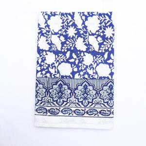 Mantel de mesa con estampado de bloques a mano de primera calidad elaborado con tela de algodón orgánico, patrones florales elegantes para cenas finas, pedidos al por mayor - Product Image 2