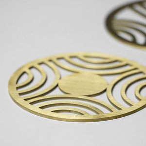 Posavasos de metal/Juego de posavasos de 5/ 3 "(posavasos redondos) - Product Image 3