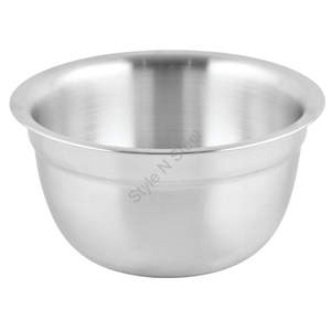 Bol à double paroi de qualité supérieure Design classique et élégant avec marche extérieure Technique classique en métal poli couleur argent - Product Image 1