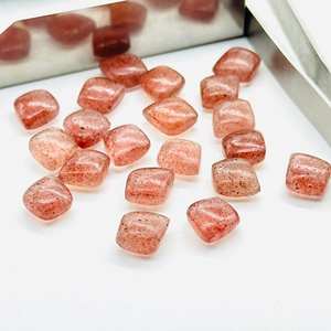 พลอยรูปทรงแฟนซีสีชมพูสตรอว์เบอร์รี่สำหรับทำเครื่องประดับ - Product Image 3