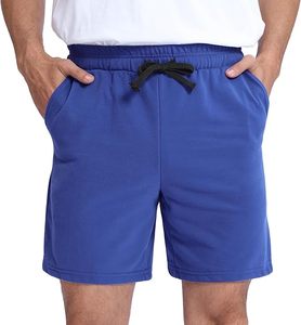 Pantalones cortos de lana 100% Algodón de alta calidad Fleece Lose Fit Street Sports Style para hombre - Product Image 1