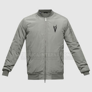 Classique hommes Bomber veste d'hiver chaud matelassé manteau pour le travail et les sorties décontractées mode hommes Bomber veste - Product Image 1
