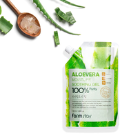 FARMSTAY MOISTURE GEL APAISANT ALOEVERA (POUCH) -fabriqué en Corée Cosmétique-Hydratant Nourrissant Anti-âge Anti-rides