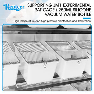 Gabbia per Ratti in Acciaio Inox 202 a 6 Livelli con 36 Cassetti, Vassoio in Plastica e Chiusura a Bottone, Rete Zincata - Product Image 5