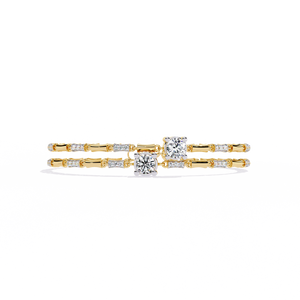 Fabulous 18K <b>Gold</b> Lab Grown Diamond Bracelet & <b>Bangle</b> Luxurious Jewelry Accessory - Product Image 4